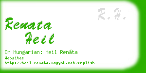 renata heil business card